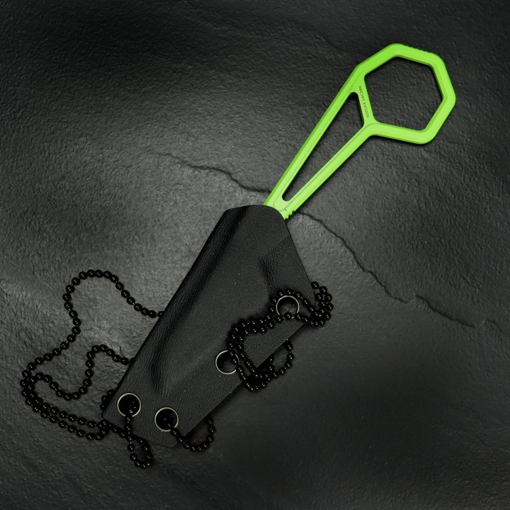 Couteau de Cou Karambit Kansept HEX Light Green Lame Acier 14C28N Etui Kydex KG0001A3 - Livraison Gratuite