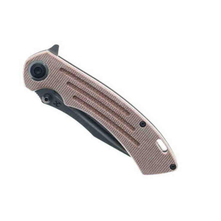 Couteau Kansept Pretatout Brown Manche Micarta Lame Acier 154CM IKBS Linerlock Clip KT1032A3 - Livraison Gratuite