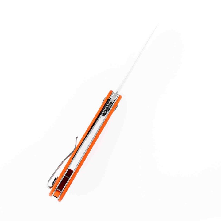 Couteau Kansept Reverie Orange Manche G10 Lame Acier 154CM IKBS Linerlock Clip KT2025A3 - Livraison Gratuite