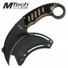 Couteau Karambit Mtech Acier 440 Manche G-10 MT665BT - Livraison Gratuite