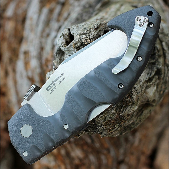 Couteau Cold Steel Spartan Serrated Lame Acier AUS-10 Manche Polymère Lockback Clip CS21SS - Livraison Gratuite