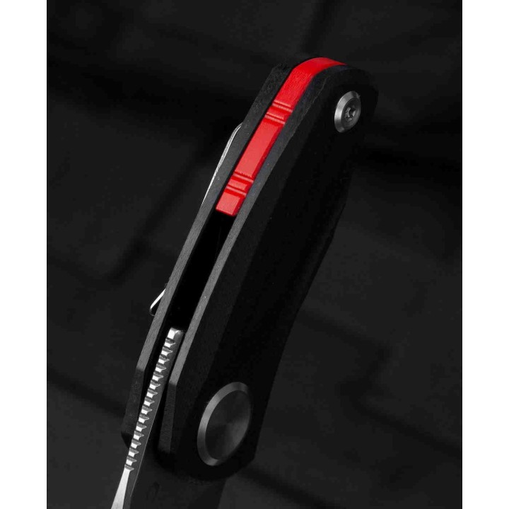 Bestech Tulip Black Lame Tanto Acier 14C28N Manche G10 IKBS Linerlock Clip BTKG38A - Livraison Gratuite