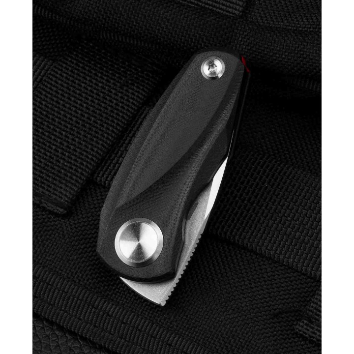Bestech Tulip Black Lame Tanto Acier 14C28N Manche G10 IKBS Linerlock Clip BTKG38A - Livraison Gratuite