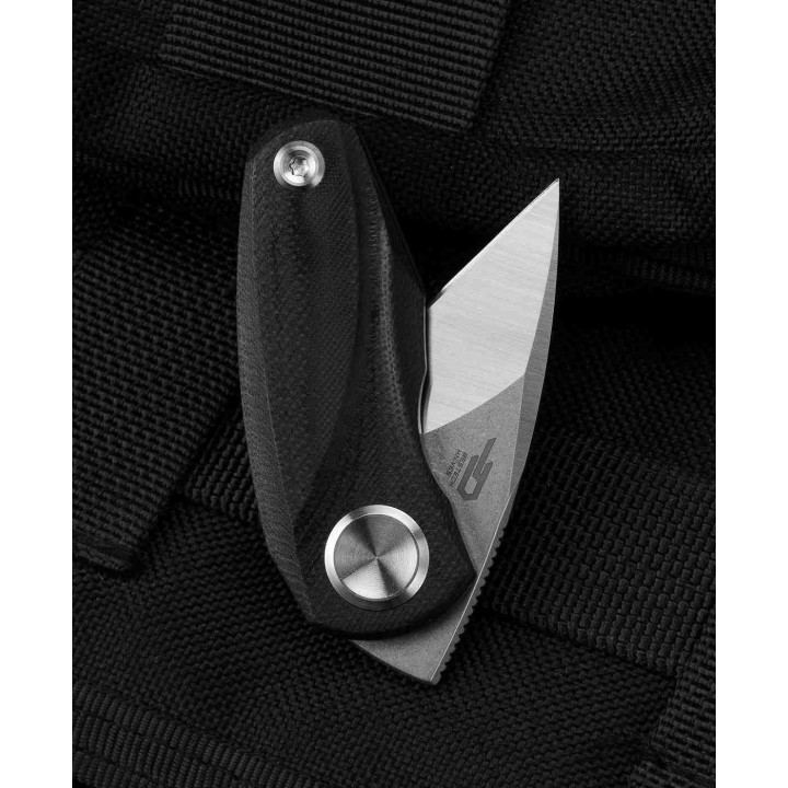 Bestech Tulip Black Lame Tanto Acier 14C28N Manche G10 IKBS Linerlock Clip BTKG38A - Livraison Gratuite