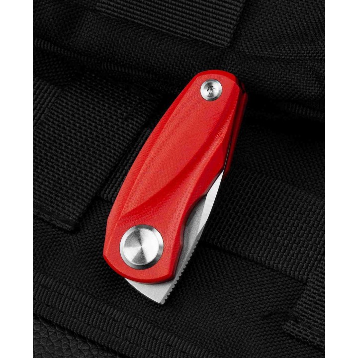 Couteau Bestech Tulip Red Lame Tanto Acier 14C28N Manche G10 IKBS Linerlock Clip BTKG38B - Livraison Gratuite