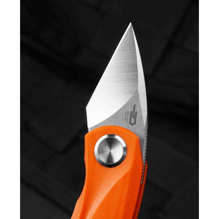 Couteau Bestech Tulip Orange Lame Tanto Acier 14C28N Manche G10 IKBS Linerlock Clip BTKG38C - Livraison Gratuite