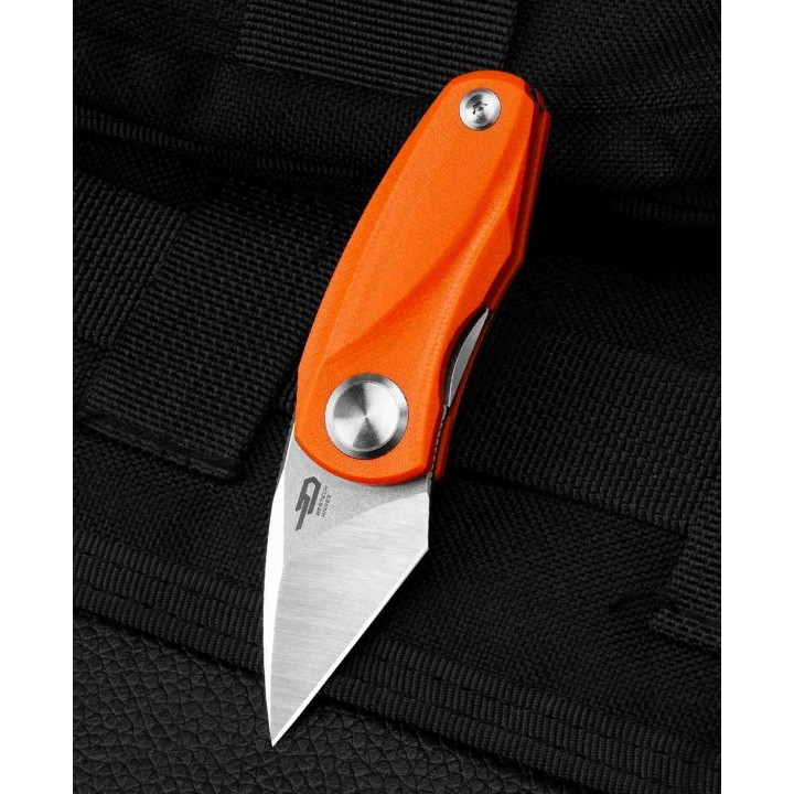 Couteau Bestech Tulip Orange Lame Tanto Acier 14C28N Manche G10 IKBS Linerlock Clip BTKG38C - Livraison Gratuite