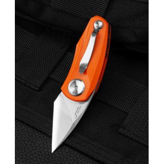 Couteau Bestech Tulip Orange Lame Tanto Acier 14C28N Manche G10 IKBS Linerlock Clip BTKG38C - Livraison Gratuite