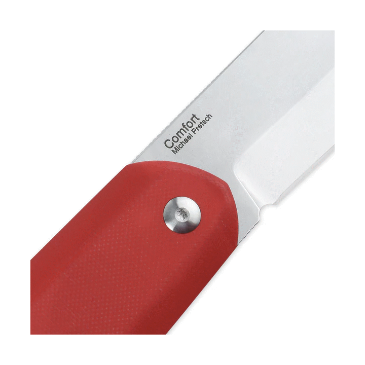 Couteau Kizer Comfort Red Lame Acier 154CM Manche G10 Linerlock Clip KIV4559C1 - Livraison Gratuite