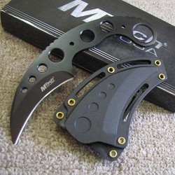 Lot de Couteaux 2 Karambit Mtech Acier 440 Version Tactical Black MT664BK - Livraison Gratuite
