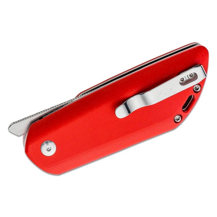Couteau Kizer Comfort Red Lame Acier 154CM Manche G10 Linerlock Clip KIV4559C1 - Livraison Gratuite