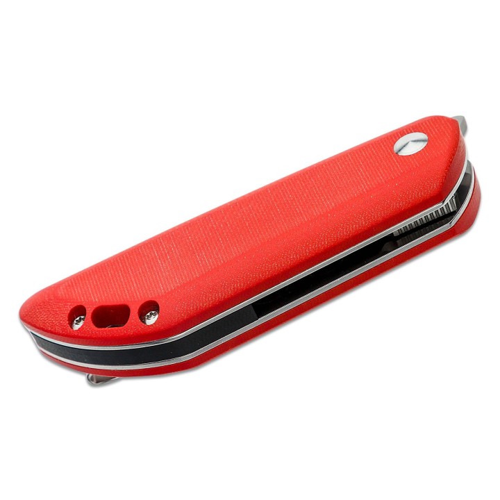 Couteau Kizer Comfort Red Lame Acier 154CM Manche G10 Linerlock Clip KIV4559C1 - Livraison Gratuite