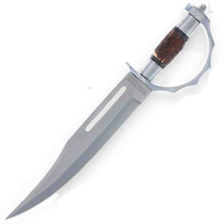 Couteau Rough Ryder Vaquero Mexican Lame Acier Inox Manche Bois de Cerf Etui Cuir RR2249 - Livraison Gratuite