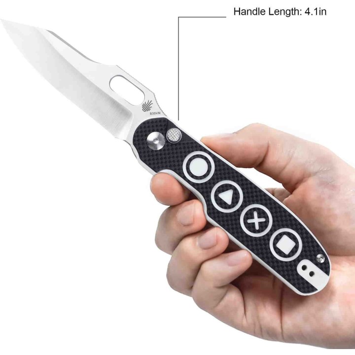 Couteau Kizer Cutlery Cormorant Button Lock Acier S35VN Manche G10 IKBS Clip KI4562A3 - Livraison Gratuite
