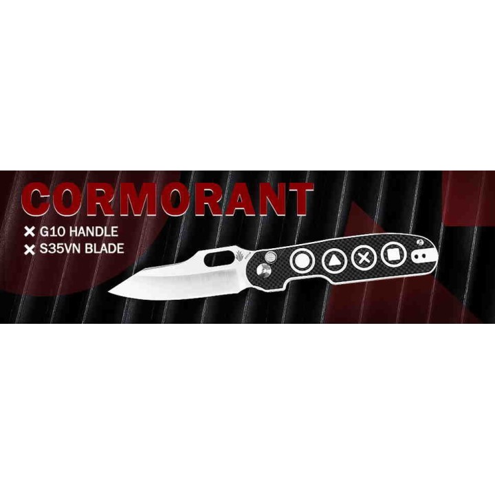 Couteau Kizer Cutlery Cormorant Button Lock Acier S35VN Manche G10 IKBS Clip KI4562A3 - Livraison Gratuite
