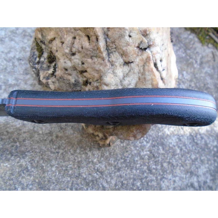 Couteau TOPS Silent Hero 4 Lame Acier Carbone 1095 Manche Micarta Etui Kydex Made USA TPHER0401 - Livraison Gratuite