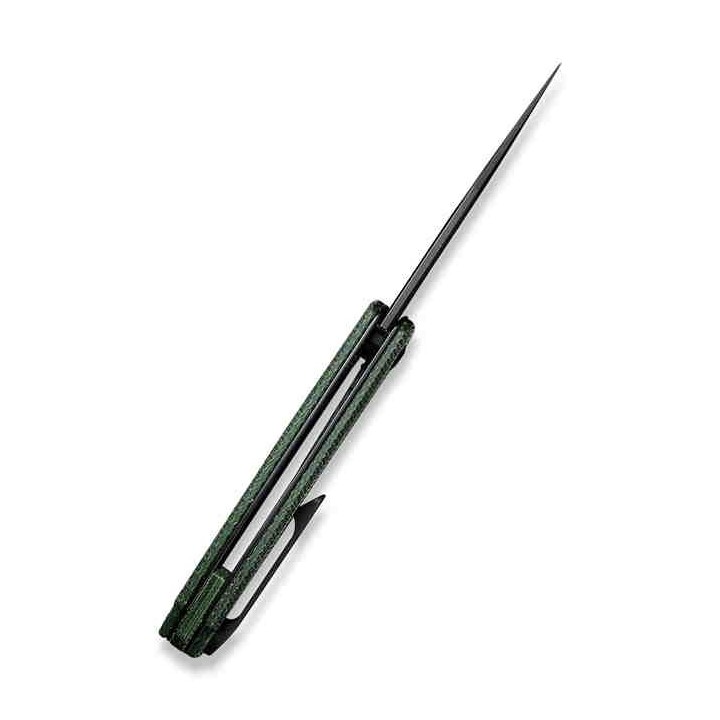 Couteau CIVIVI Mini Sandbar Green Lame Acier Nitro-V Black Manche Micarta IKBS Linerlock Clip CIVC200113 - Livraison Gratuite