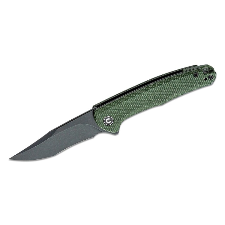 Couteau CIVIVI Mini Sandbar Green Lame Acier Nitro-V Black Manche Micarta IKBS Linerlock Clip CIVC200113 - Livraison Gratuite