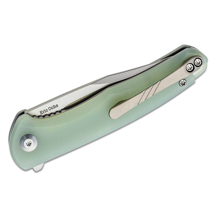 Couteau CIVIVI Mini Sandbar Jade Lame Acier Nitro-V Manche G10 IKBS Linerlock Clip CIVC200112 - Livraison Gratuite