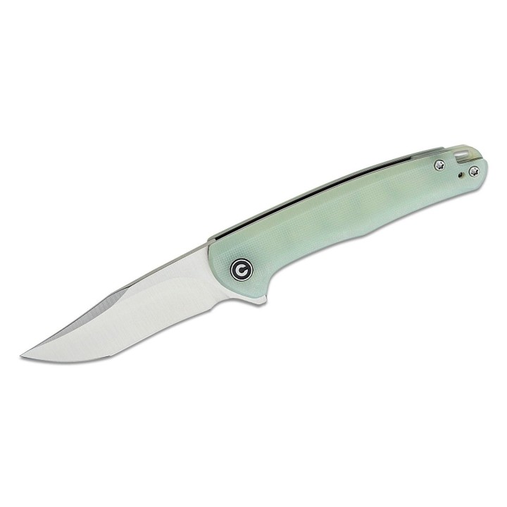 Couteau CIVIVI Mini Sandbar Jade Lame Acier Nitro-V Manche G10 IKBS Linerlock Clip CIVC200112 - Livraison Gratuite