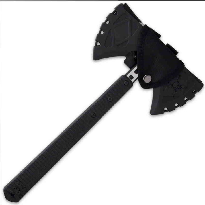 Hache United Cutlery M48 Liberator Double Headed Infantry Tomahawk Acier Inox Etui Nylon UC3429 - Livraison Gratuite