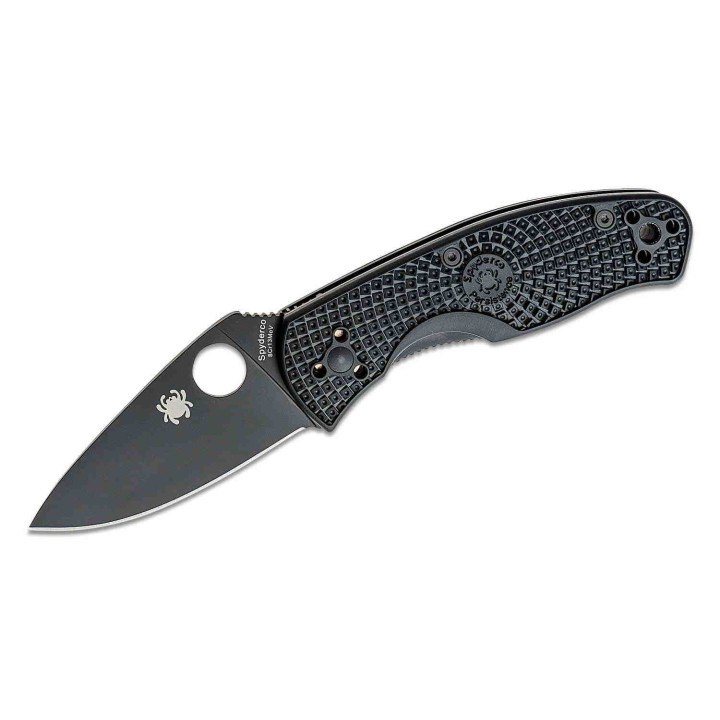 Couteau Spyderco Persistence Black Lightweight Lame Acier 8Cr13Mov Manche FRN Linerlock SC136PBBK - Livraison Gratuite