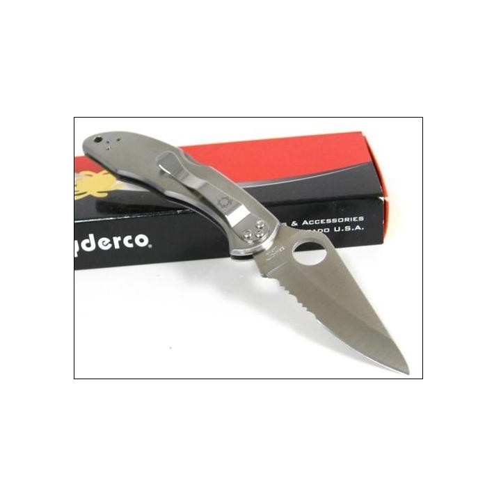 Couteau SPYDERCO SC11PS DELICA 4 STAINLES SERRATED