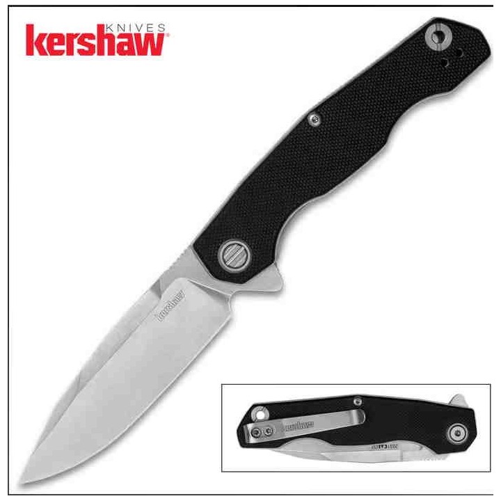 Couteau Kershaw Inception Lame Acier D2 Manche G10 IKBS Linerlock Clip KS2031 - Livraison Gratuite
