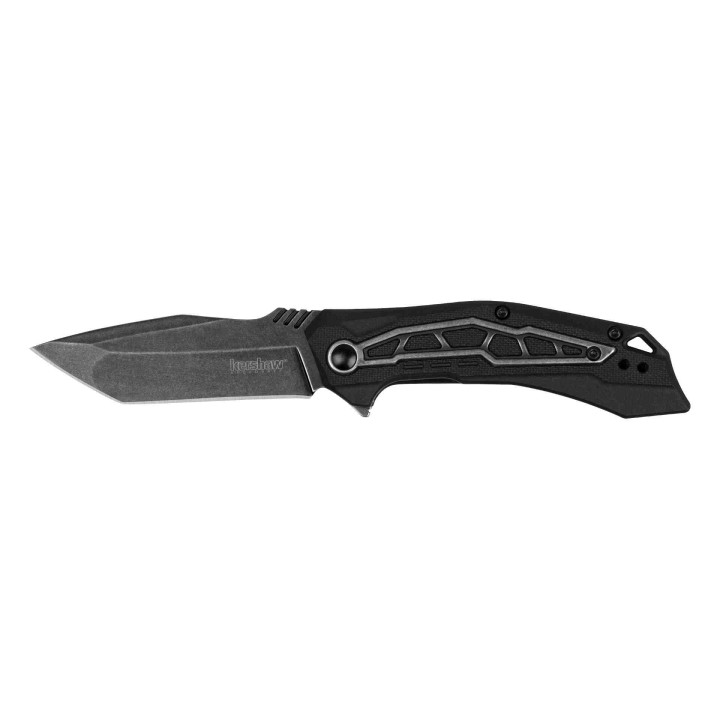 Couteau Kershaw Flatbed Tanto A/O Lame Acier 8Cr13MoV Manche GFN Linerlock Clip KS1376 - Livraison Gratuite