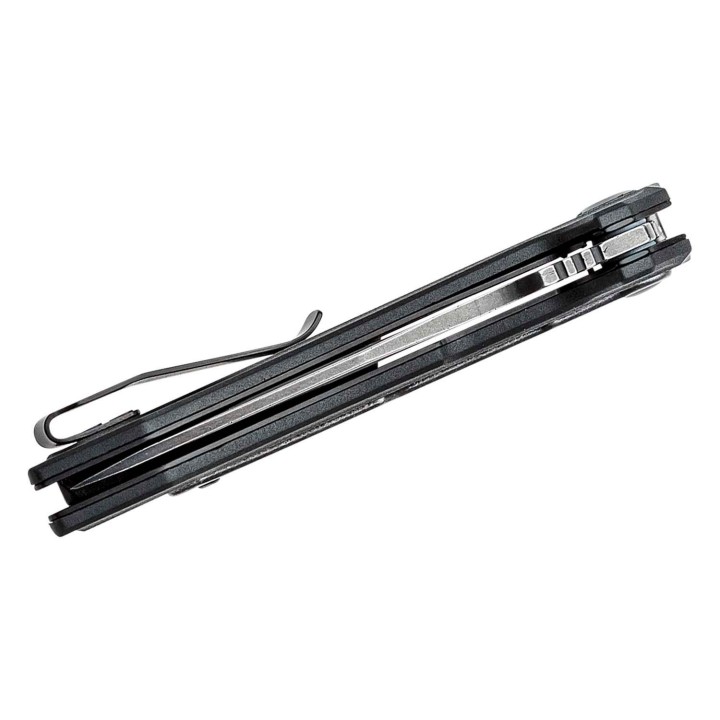 Couteau Kershaw Flatbed Tanto A/O Lame Acier 8Cr13MoV Manche GFN Linerlock Clip KS1376 - Livraison Gratuite