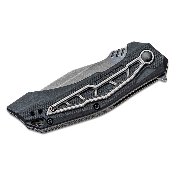 Couteau Kershaw Flatbed Tanto A/O Lame Acier 8Cr13MoV Manche GFN Linerlock Clip KS1376 - Livraison Gratuite