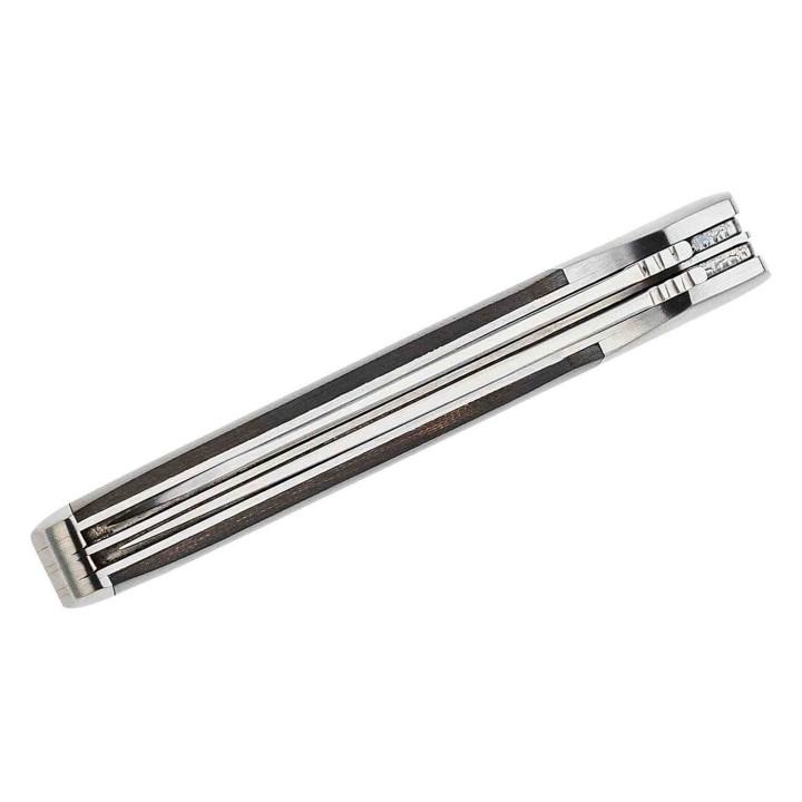 Couteau Kershaw Allegory 2 Lames Acier 7C17MoV Manche Micarta/Acier KS4385 - Livraison Gratuite