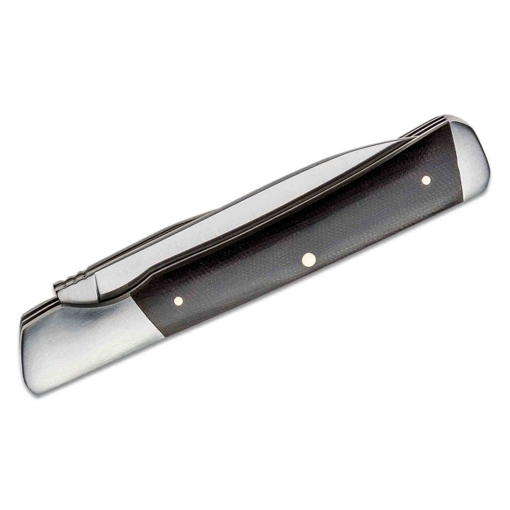Couteau Kershaw Allegory 2 Lames Acier 7C17MoV Manche Micarta/Acier KS4385 - Livraison Gratuite