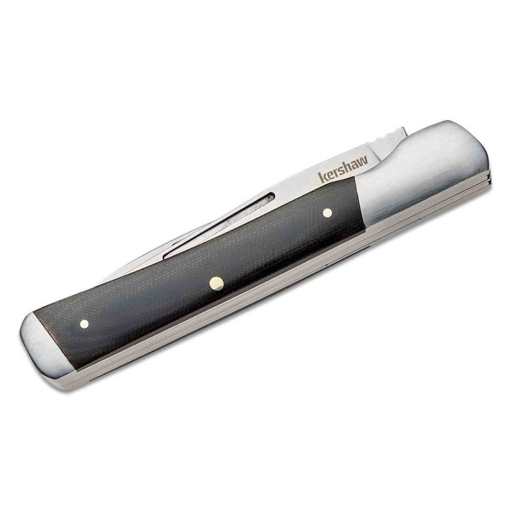 Couteau Kershaw Allegory 2 Lames Acier 7C17MoV Manche Micarta/Acier KS4385 - Livraison Gratuite