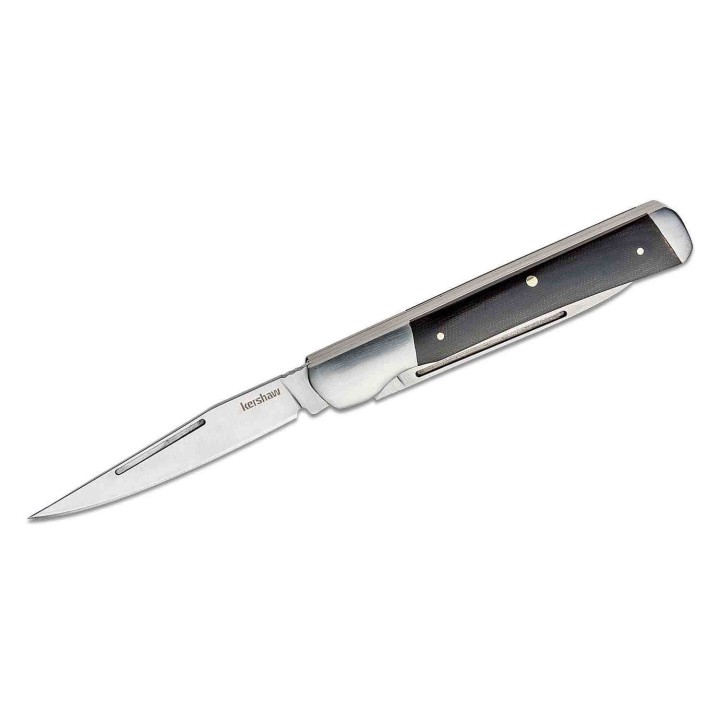 Couteau Kershaw Allegory 2 Lames Acier 7C17MoV Manche Micarta/Acier KS4385 - Livraison Gratuite