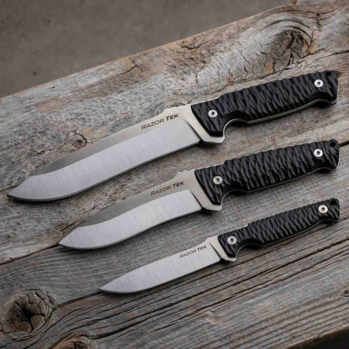Couteau Cold Steel Razor Tek 4 Lame Acier 4116 Manche GFN Etui Secure-Ex CSFX4RZR - Livraison Gratuite