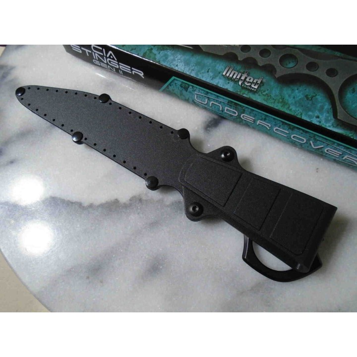 Couteau United Cutlery Undercover CIA Stinger Gen II Lame Acier 3Cr13 Etui Nylon UC3513 - Livraison Gratuite