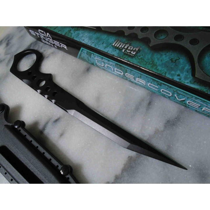 Couteau United Cutlery Undercover CIA Stinger Gen II Lame Acier 3Cr13 Etui Nylon UC3513 - Livraison Gratuite