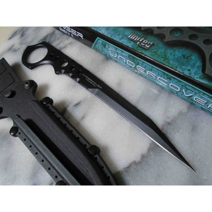 Couteau United Cutlery Undercover CIA Stinger Gen II Lame Acier 3Cr13 Etui Nylon UC3513 - Livraison Gratuite