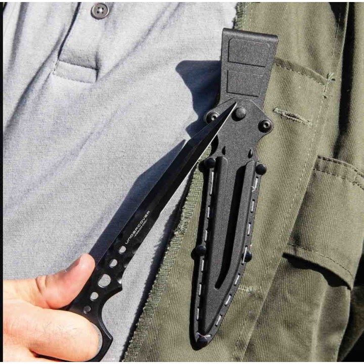 Couteau United Cutlery Undercover CIA Stinger Gen II Lame Acier 3Cr13 Etui Nylon UC3513 - Livraison Gratuite