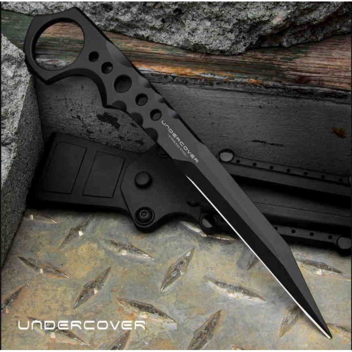 Couteau United Cutlery Undercover CIA Stinger Gen II Lame Acier 3Cr13 Etui Nylon UC3513 - Livraison Gratuite