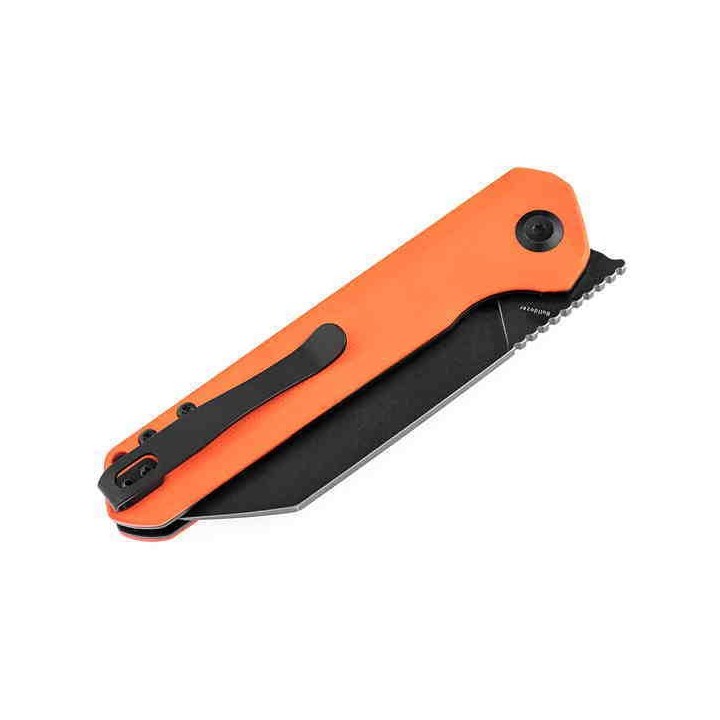 Couteau Kansept Bulldozer Orange Manche G10 Lame Acier D2 IKBS Linerlock Clip KT1028A7 - Livraison Gratuite