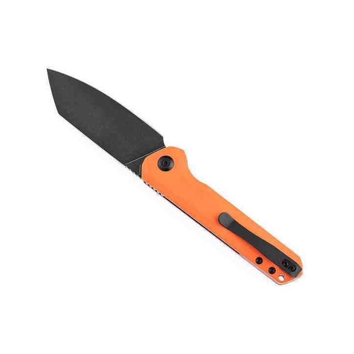 Couteau Kansept Bulldozer Orange Manche G10 Lame Acier D2 IKBS Linerlock Clip KT1028A7 - Livraison Gratuite