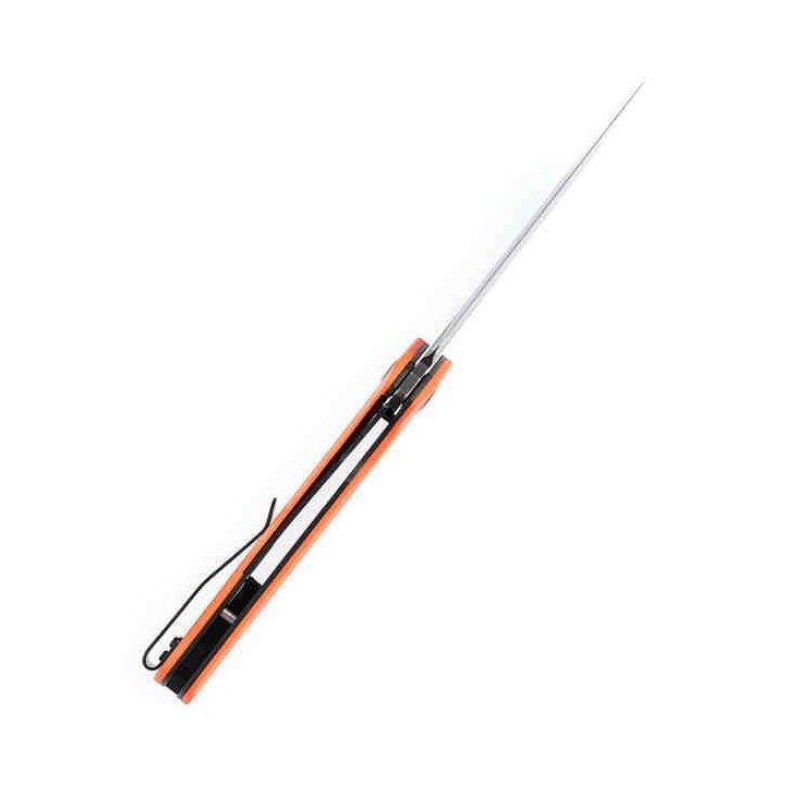 Couteau Kansept Bulldozer Orange Manche G10 Lame Acier D2 IKBS Linerlock Clip KT1028A7 - Livraison Gratuite