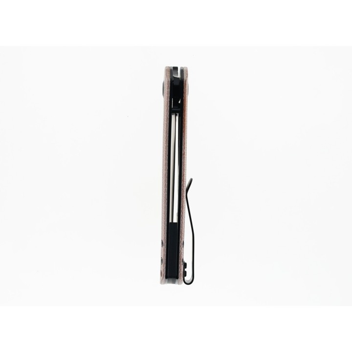 Couteau Kansept Bulldozer Brown Manche Micarta Lame Acier D2 IKBS Linerlock Clip KT1028A1 - Livraison Gratuite
