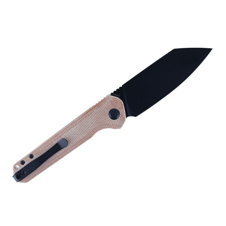 Couteau Kansept Bulldozer Brown Manche Micarta Lame Acier D2 IKBS Linerlock Clip KT1028A1 - Livraison Gratuite