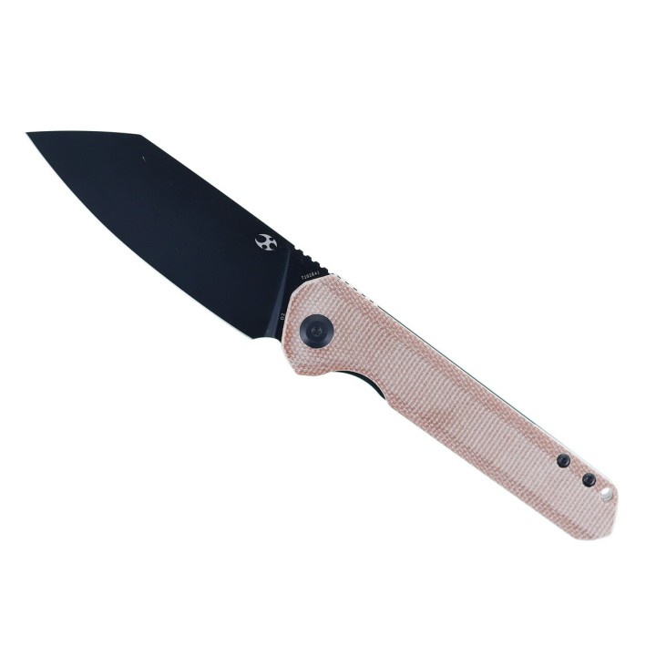 Couteau Kansept Bulldozer Brown Manche Micarta Lame Acier D2 IKBS Linerlock Clip KT1028A1 - Livraison Gratuite