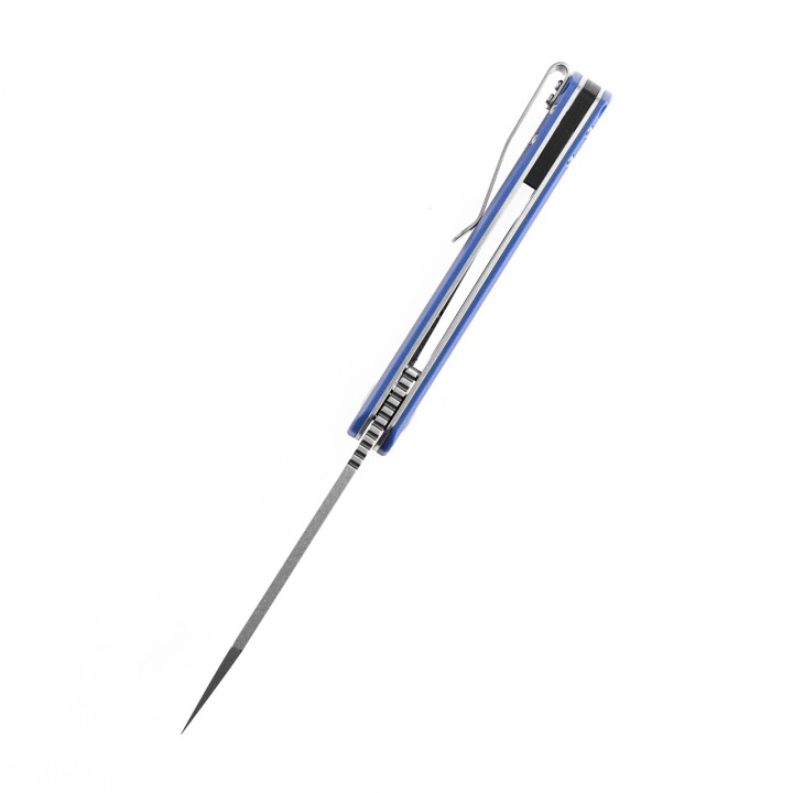 Couteau Kansept Bulldozer Blue Manche G10 Lame Acier D2 IKBS Linerlock Clip KT1028A6 - Livraison Gratuite