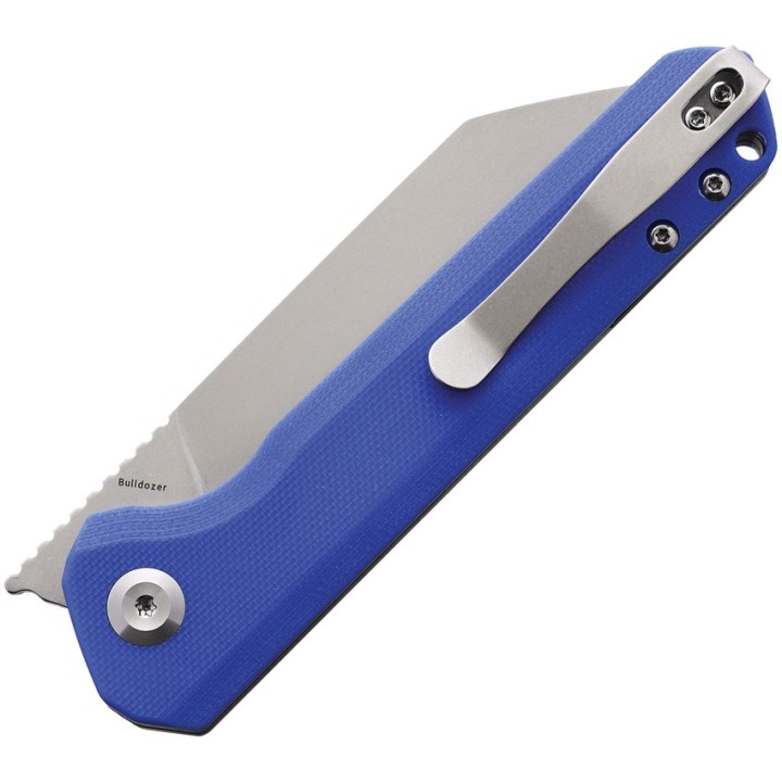 Couteau Kansept Bulldozer Blue Manche G10 Lame Acier D2 IKBS Linerlock Clip KT1028A6 - Livraison Gratuite