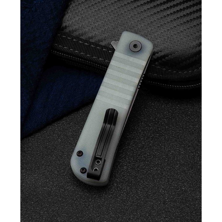 Couteau Bestech Titan Jade D2 Lame Tanto Acier D2 Manche G10 IKBS Linerlock Clip BTKG49A4 - Livraison Gratuite